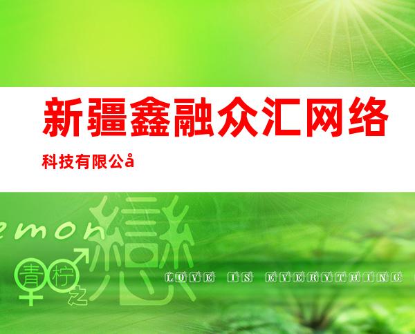新疆鑫融众汇网络科技有限公司